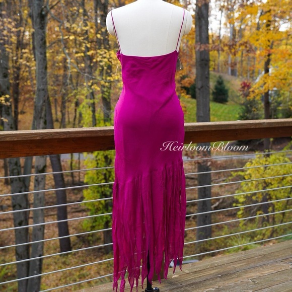 Vintage 100% Silk Midi Slip Dress - Picture 2 of 7